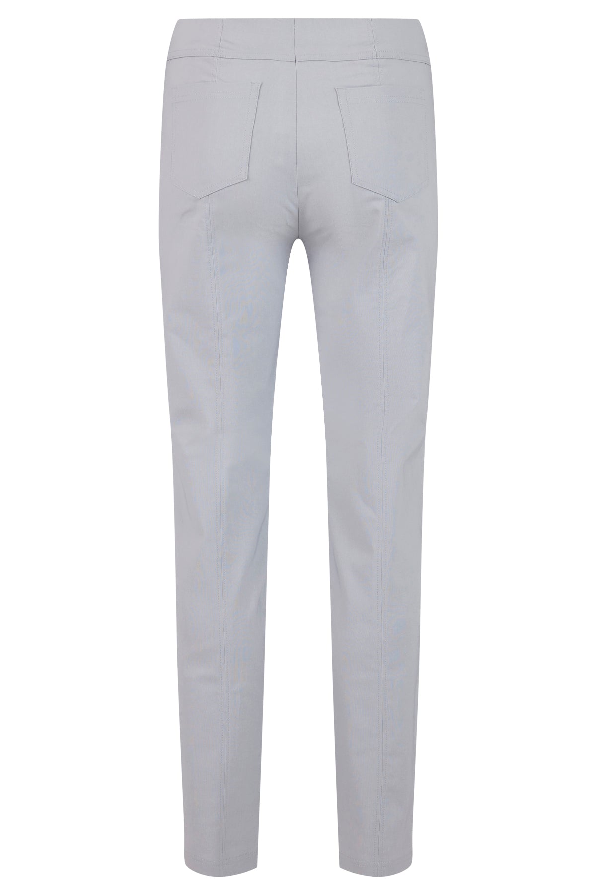 Robell Bella Full length Stretch Trousers in Pearl Grey 51559 920