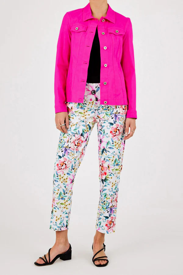 Robell Happy Jacket in Hot Pink 57609 25 433
