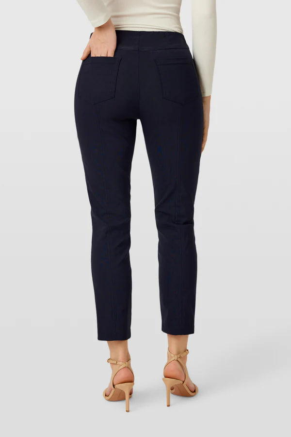 Robell Bella 09 P 7/8 trousers with front and back pockets Navy 51557 69