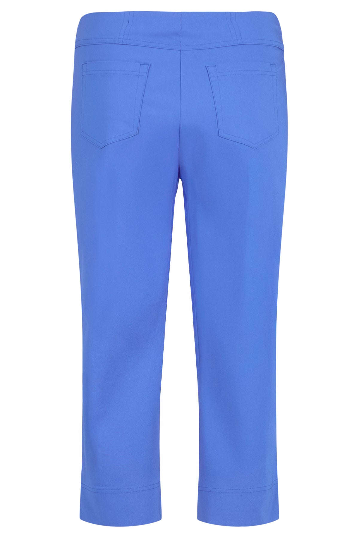 Robell Bella Stretch Capri Trousers in Nautical Blue