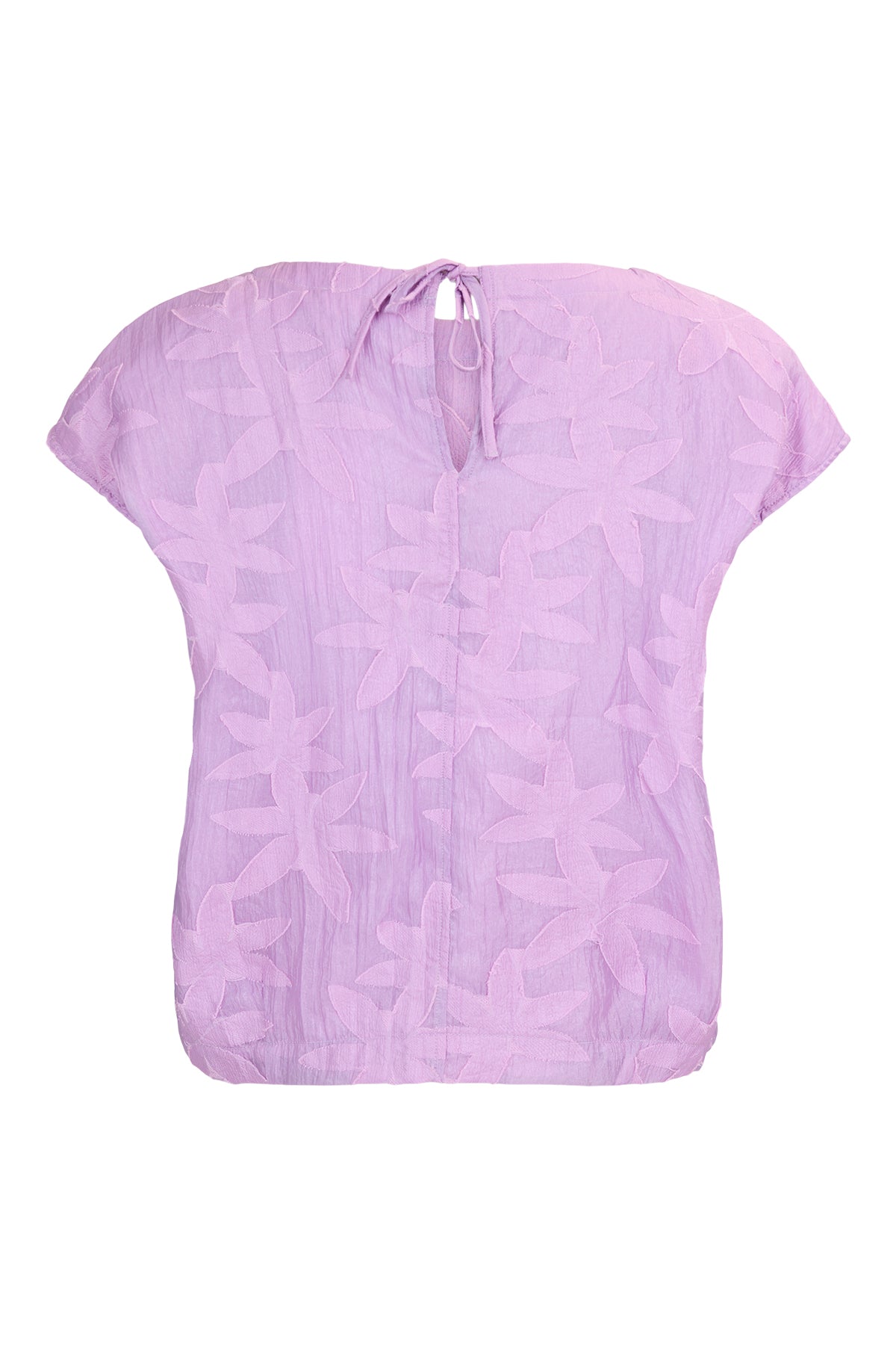 Noen Short Sleeve Flower top with 3d detail 84025