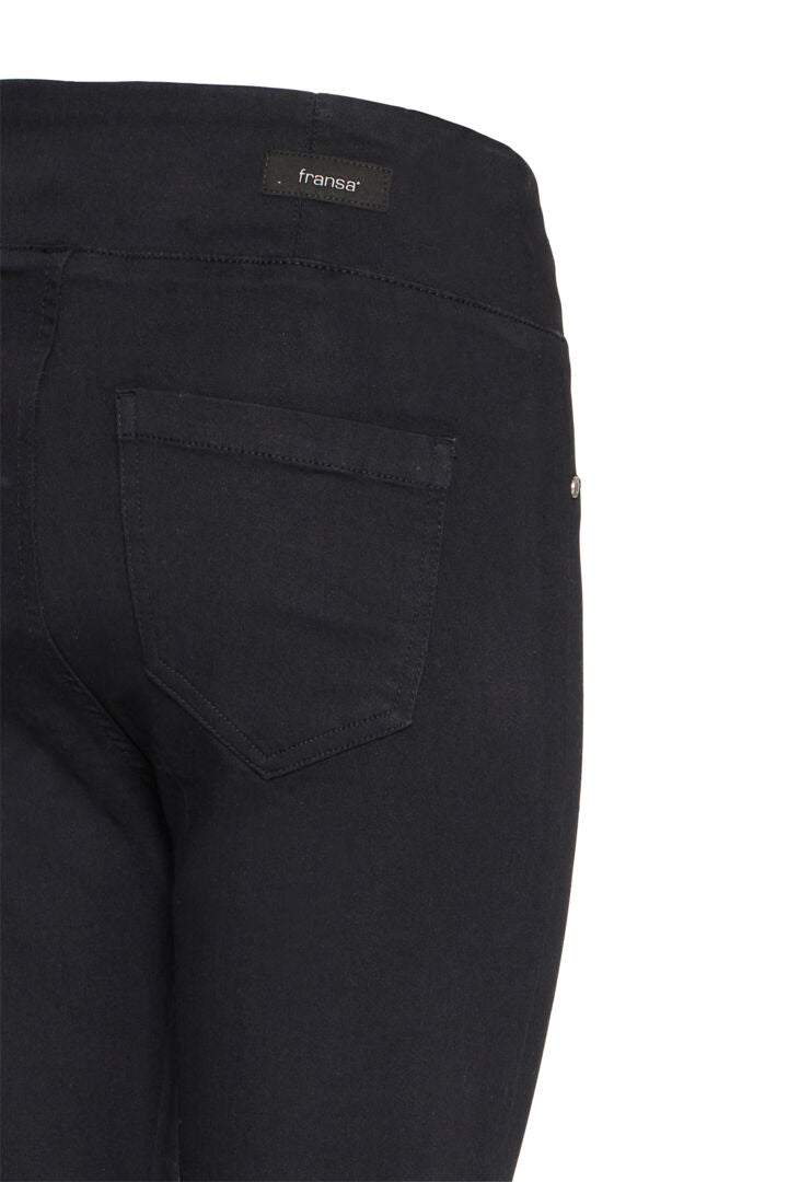 Fransa Black Denim High waist Jeggings 20614928
