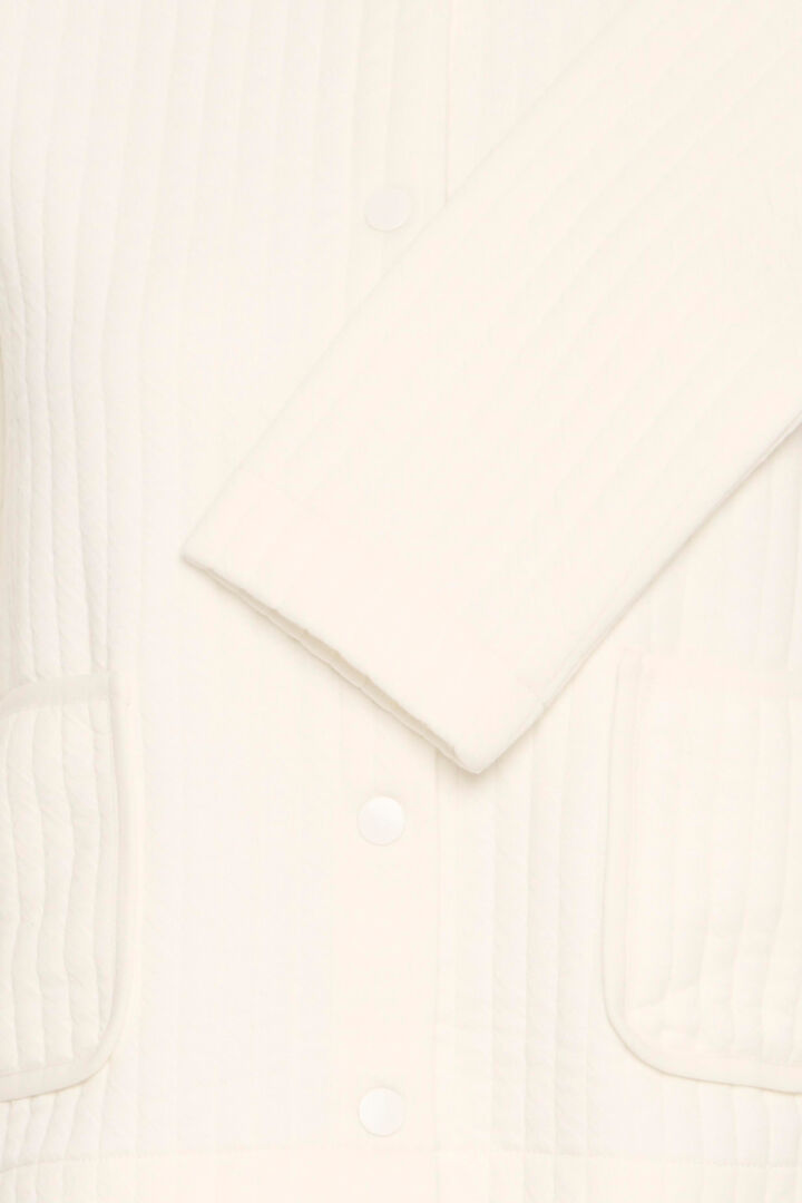 Fransa Soft Quilted Collarless jacket in Winter white or Black 20616026