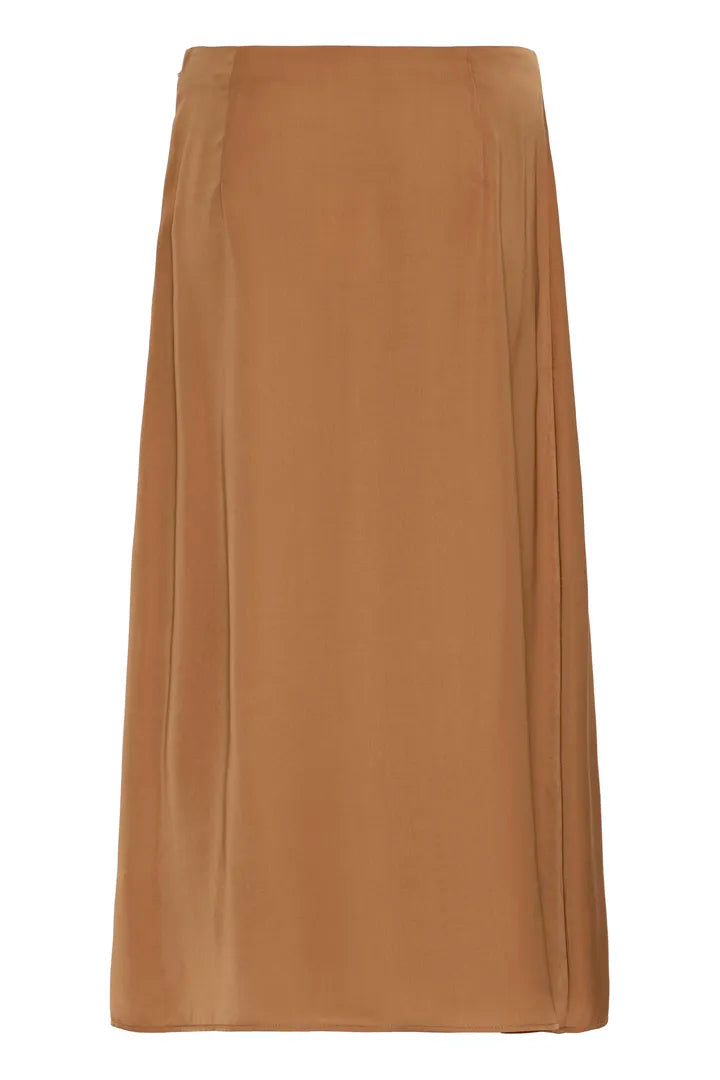 B young Tan Midi Length Slip Skirt 0818097