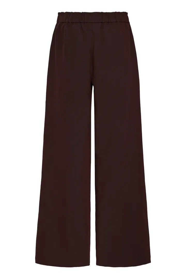 Fransa Wide Leg Smart Trousers in Fudge 20617264