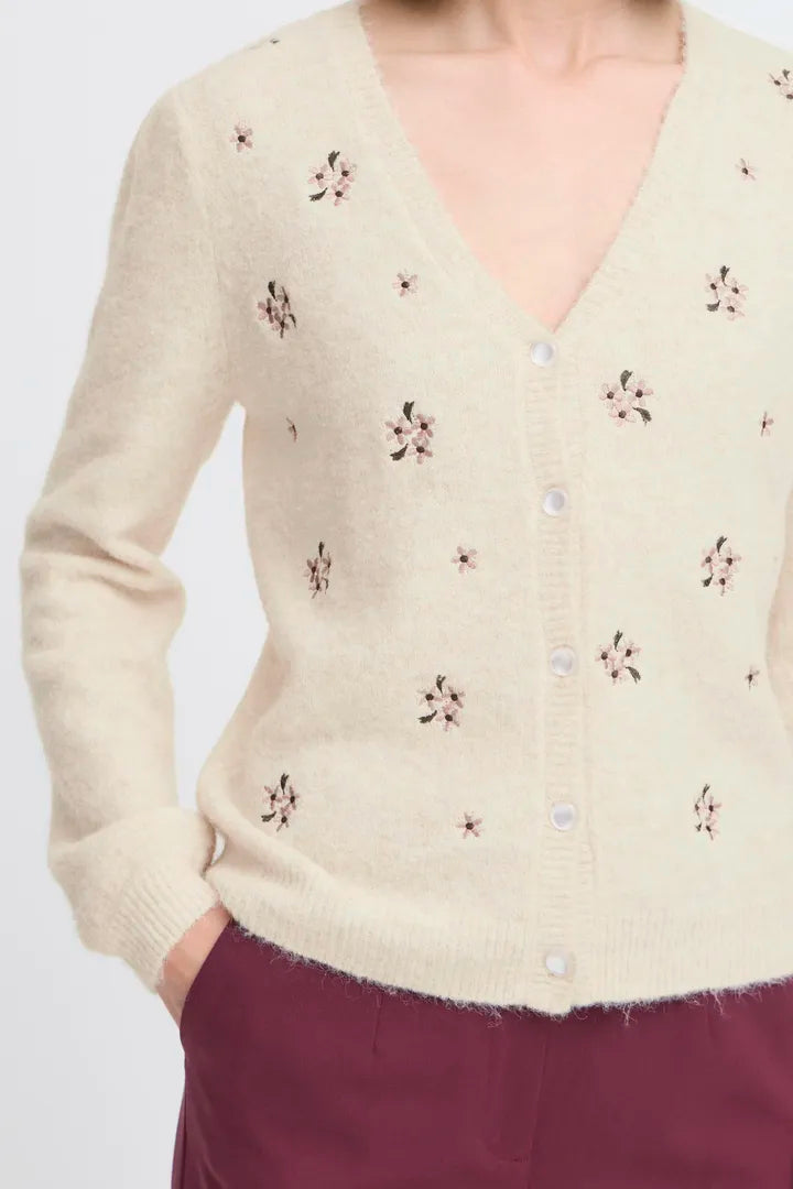 Byoung v neck embroidery cardigan 20817102