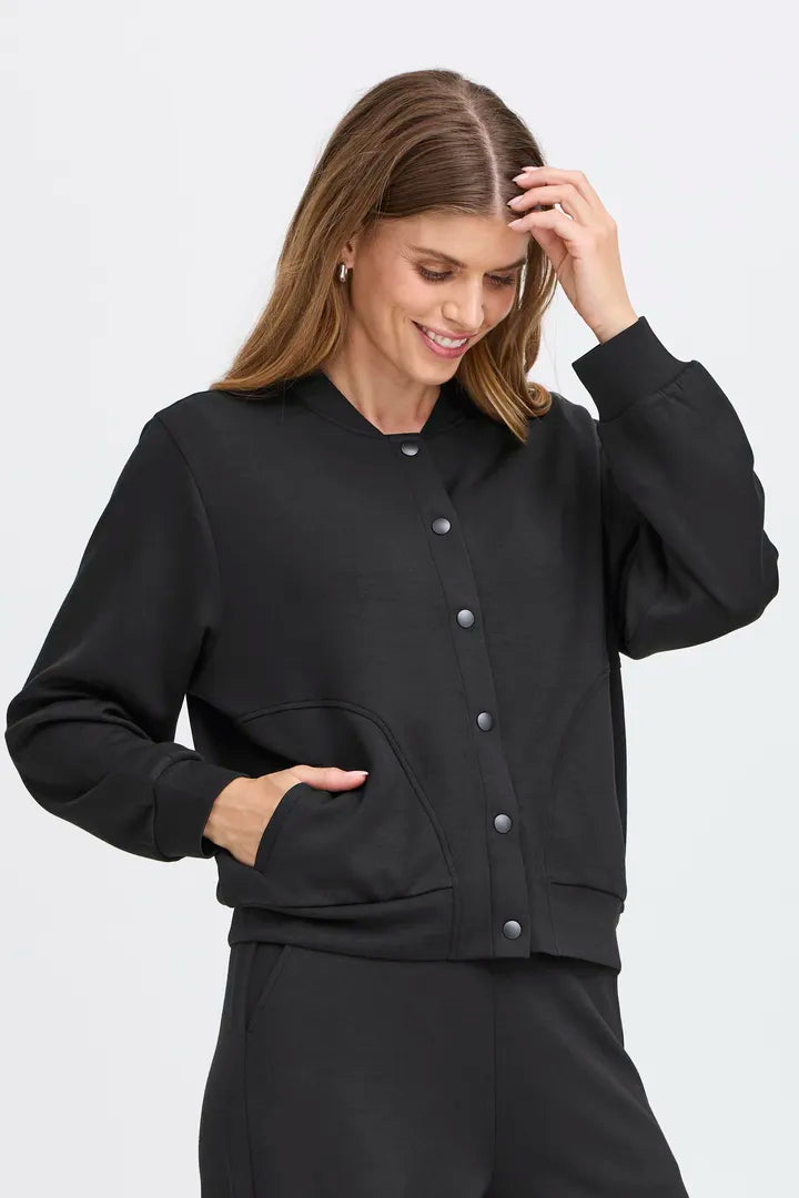 Aurora Supersoft casual Jacket in Black