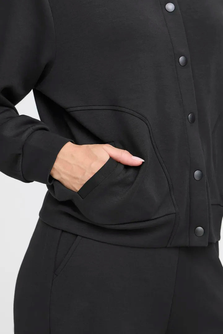 Aurora Supersoft casual Jacket in Black