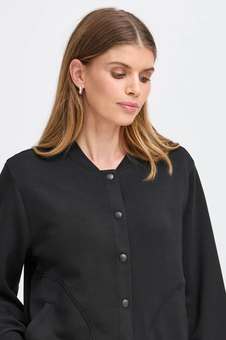 Aurora Supersoft casual Jacket in Black