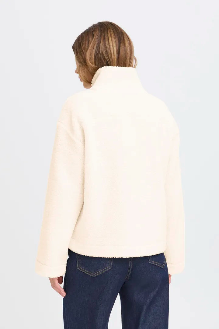 Fransa Suoersoft Teddy Fleece with full zip and pockets 20616166