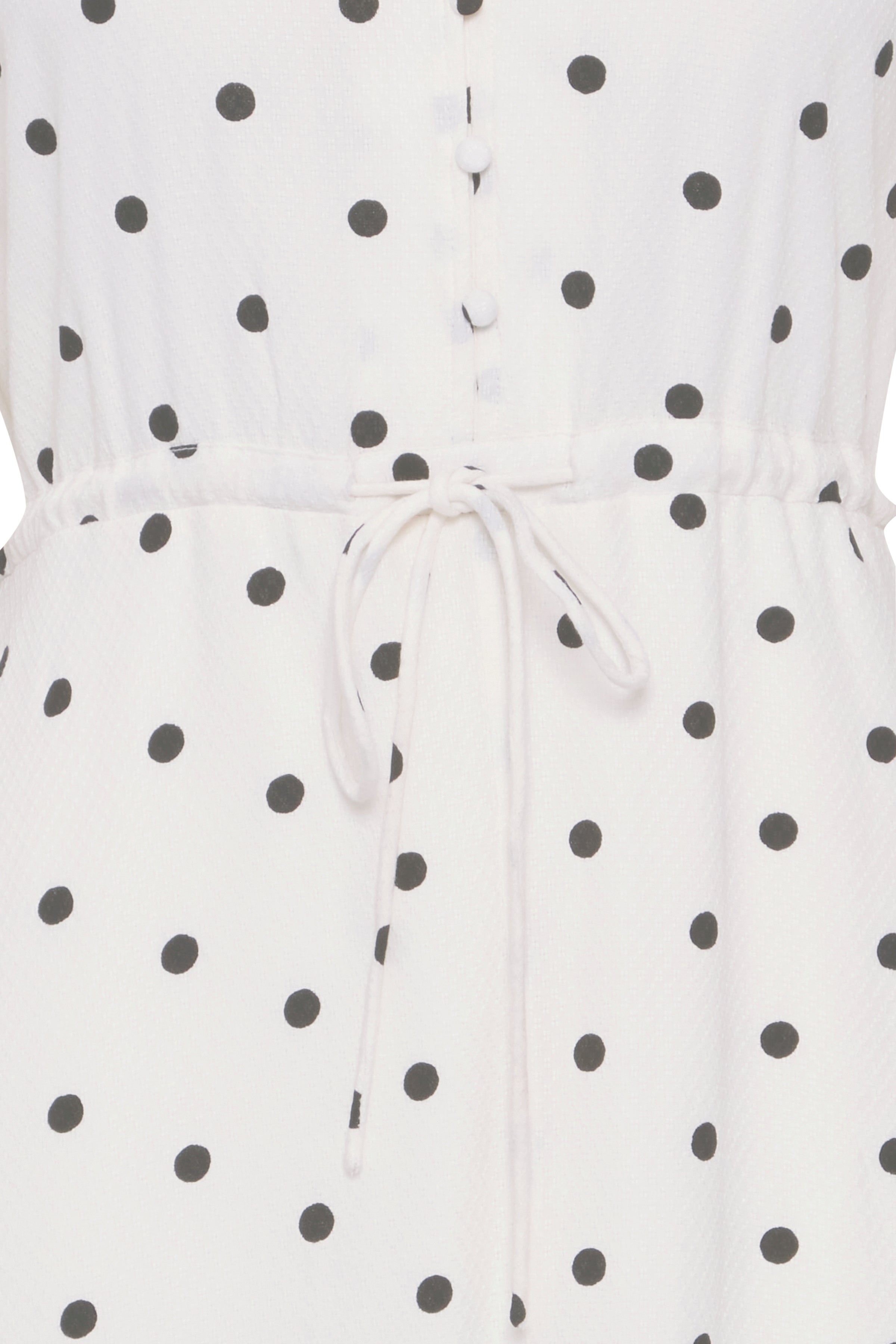 Fransa Polka dot midi dress with drawstring waist and pockets 20613496 2