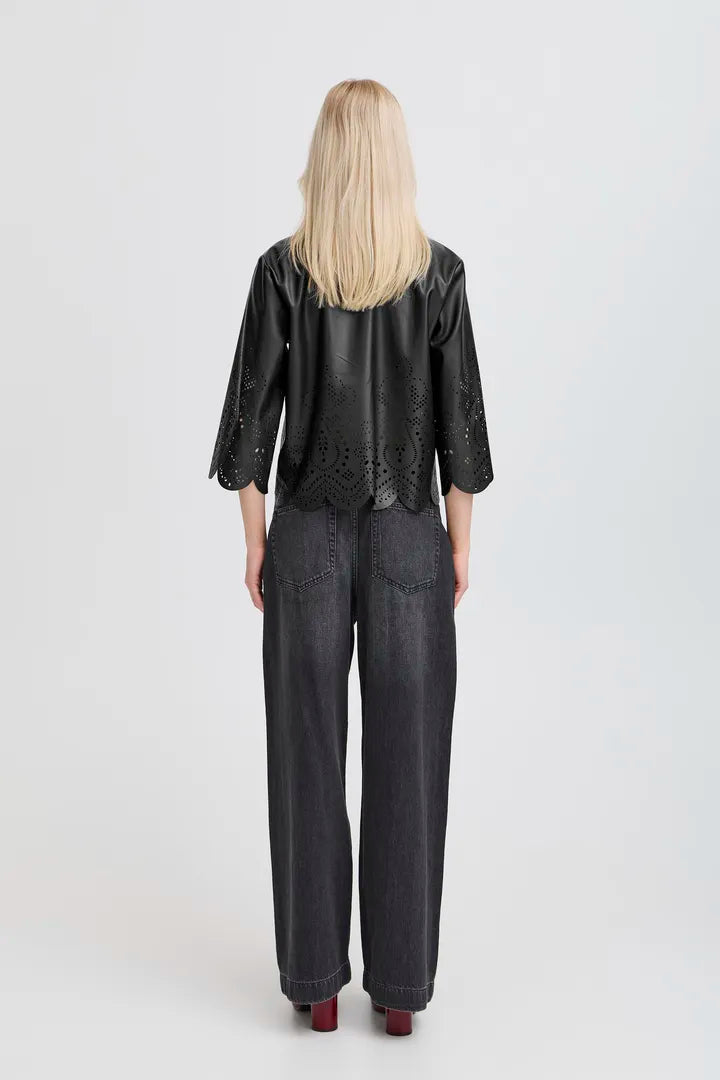 B Young Pu shirt/jacket with cut out detail 20818171