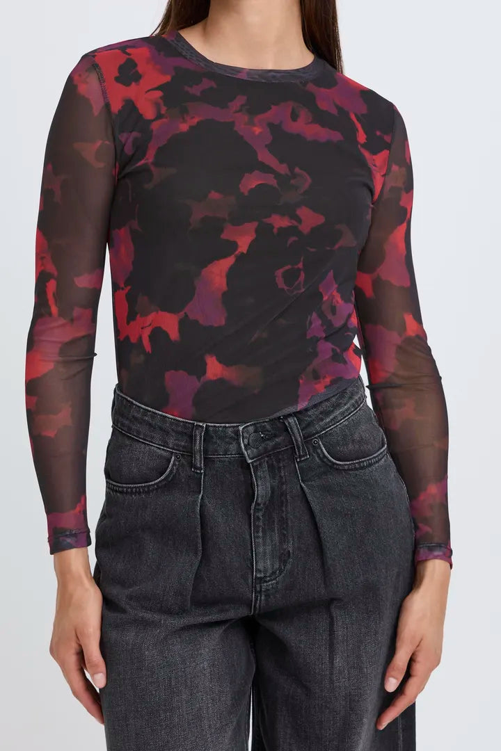 Fransa Paloma Mesh Top