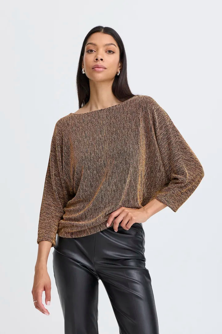 Byoung Shiloh Batwing Shimmer top in Gold or Silver 20818276