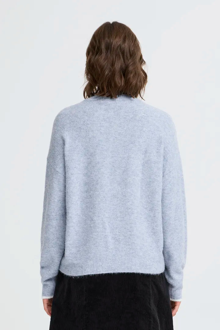 Fransa Baby blue jumper with Love Logo