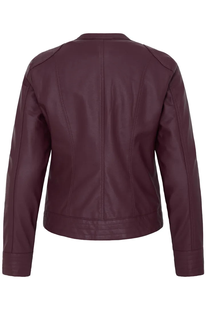 BYoung Faux leather jacket in Fig 20809396 Fig