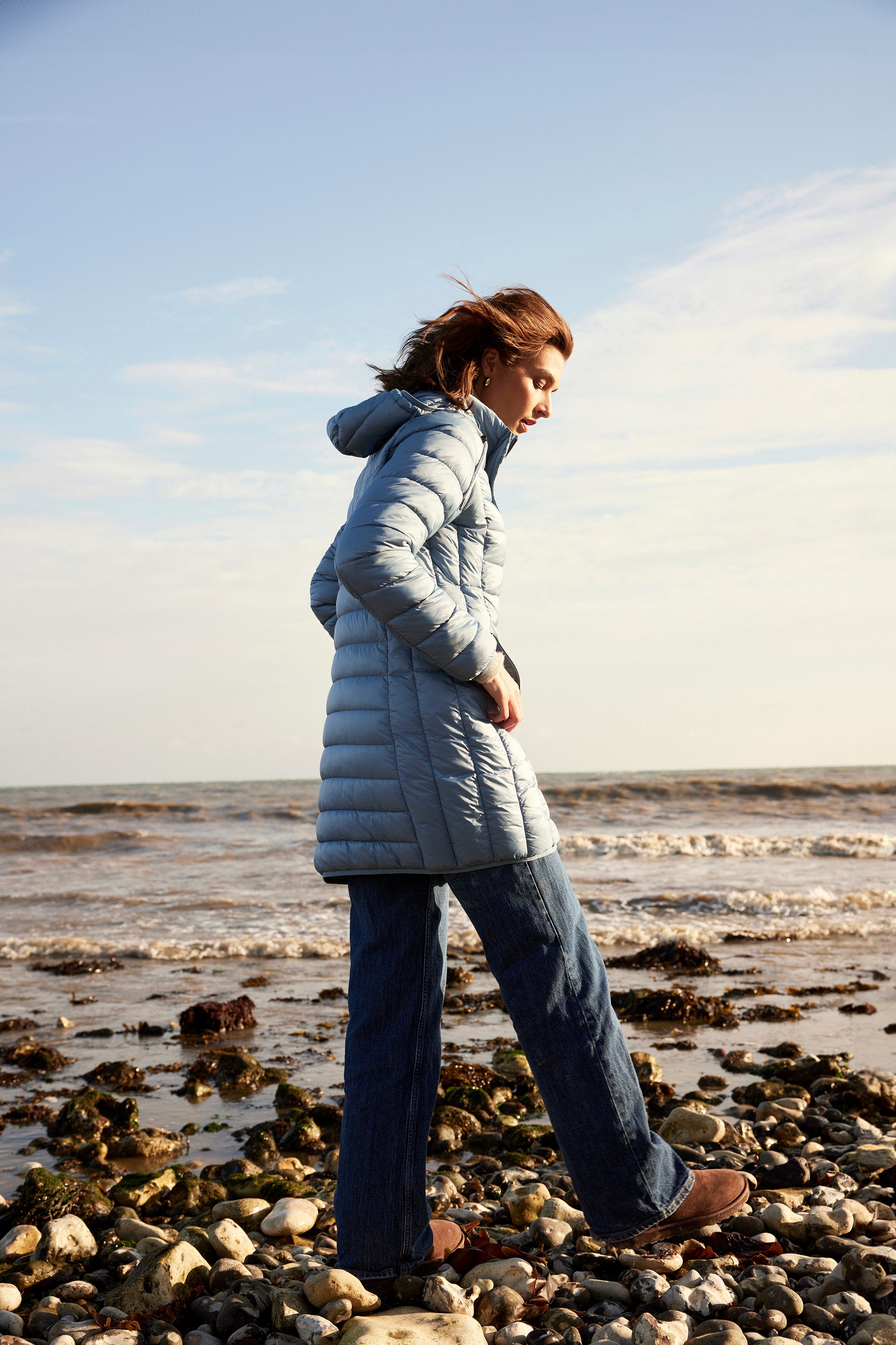 Fransden Superlight weight Quilted Coat with Hood. All Colours