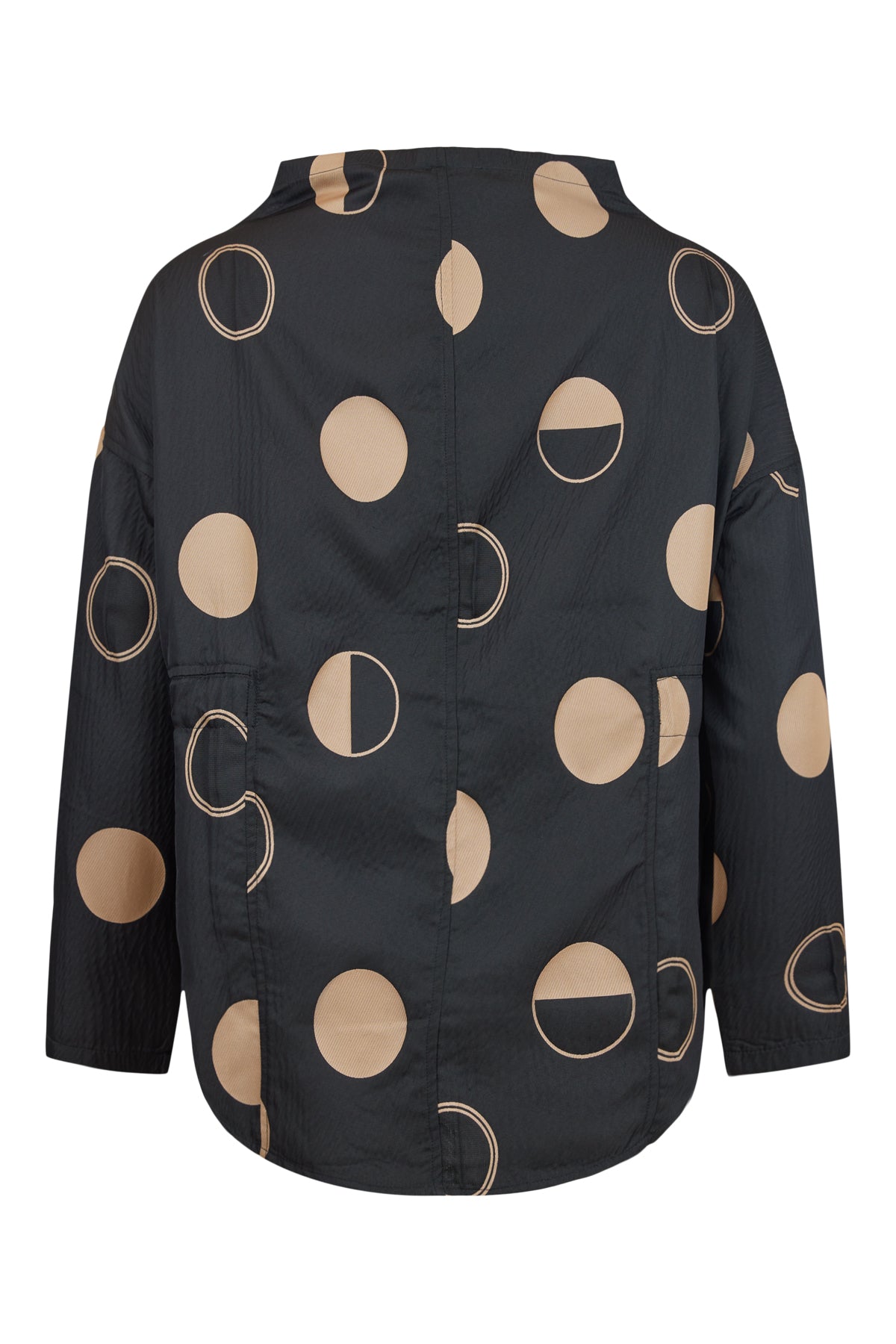 Moon Phase Print Top with Funnel neck ny NOEN 83684