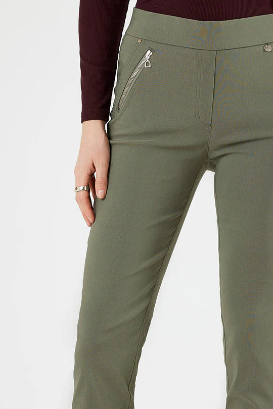 Robell 52490 Nena 27" Leg trouser Black Khaki or White
