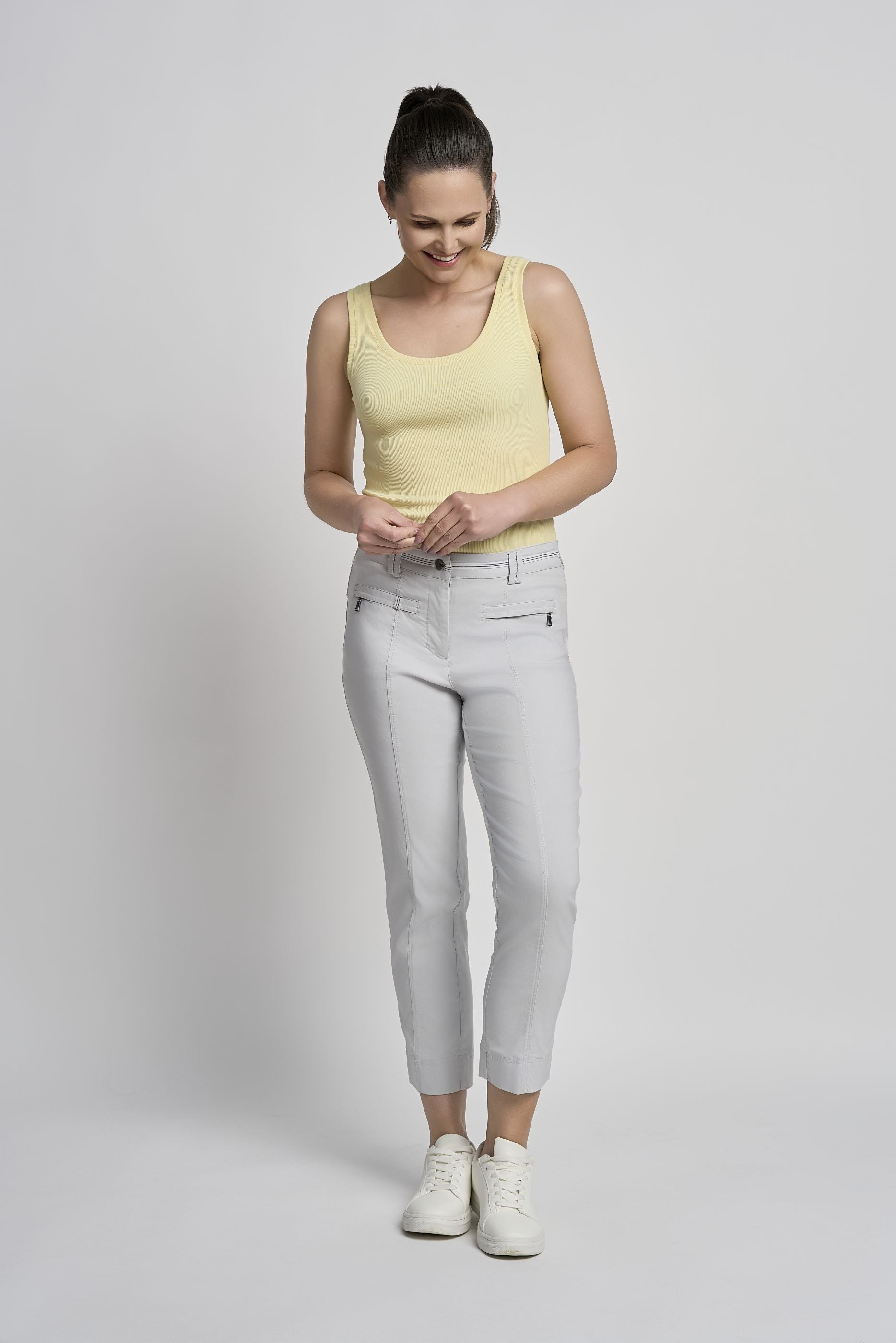 Pinns Audrey stretch trouser with sporty waistband 27" leg 378Ct 26