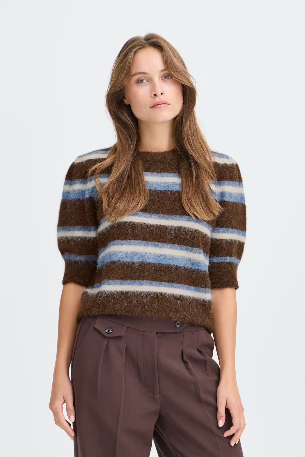 Byoung Milou Stripe 1/2 sleeve jumper 20819508