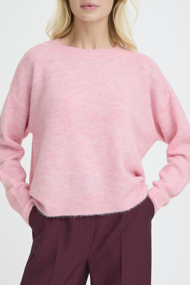 Byoung Round Neck pink Alpaca Jumper 20817120