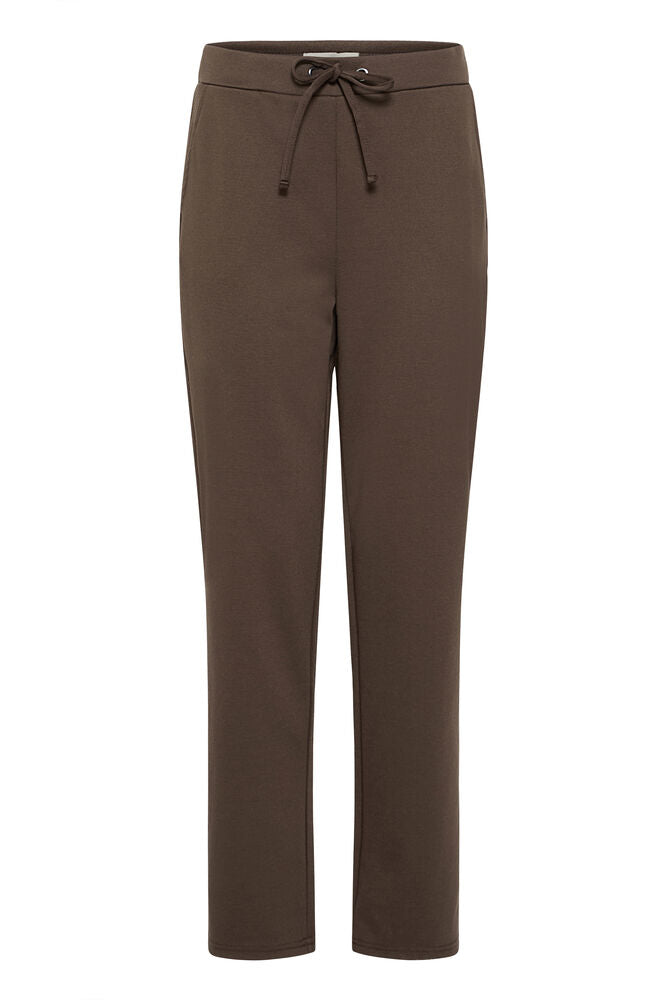 Fransa Soft Jersey Trousers in Deep Brown 20618092Java