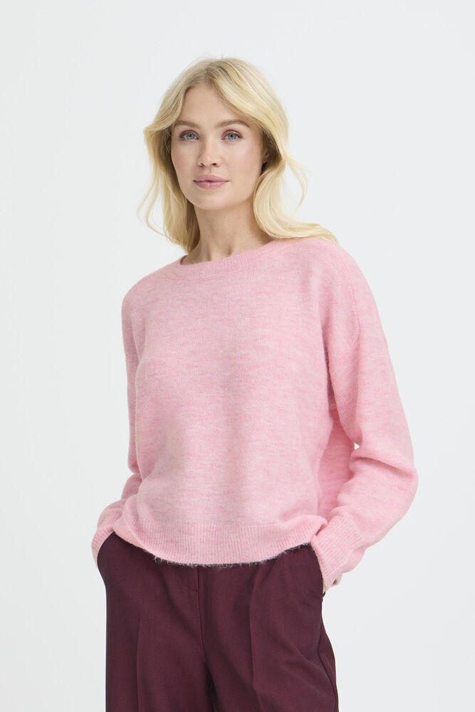 Byoung Round Neck pink Alpaca Jumper 20817120