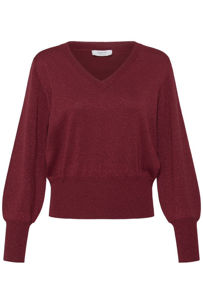 Byoung V-Neck Lurex Jumper with long Sleeves