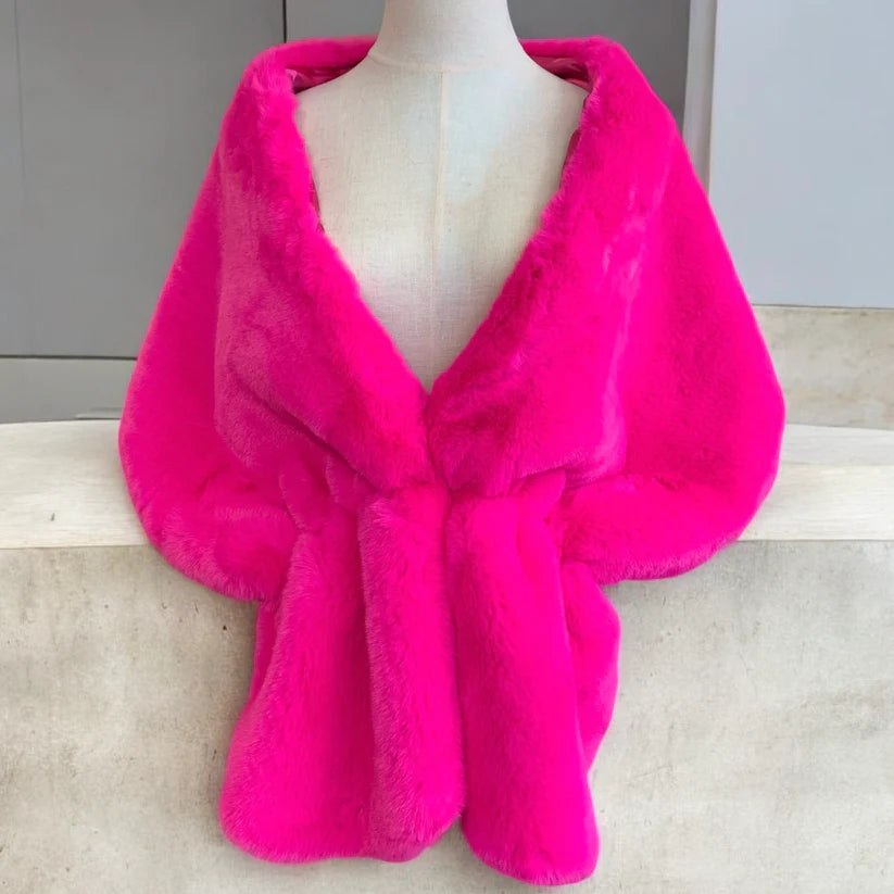 Luxurious Faux Fur Shawl