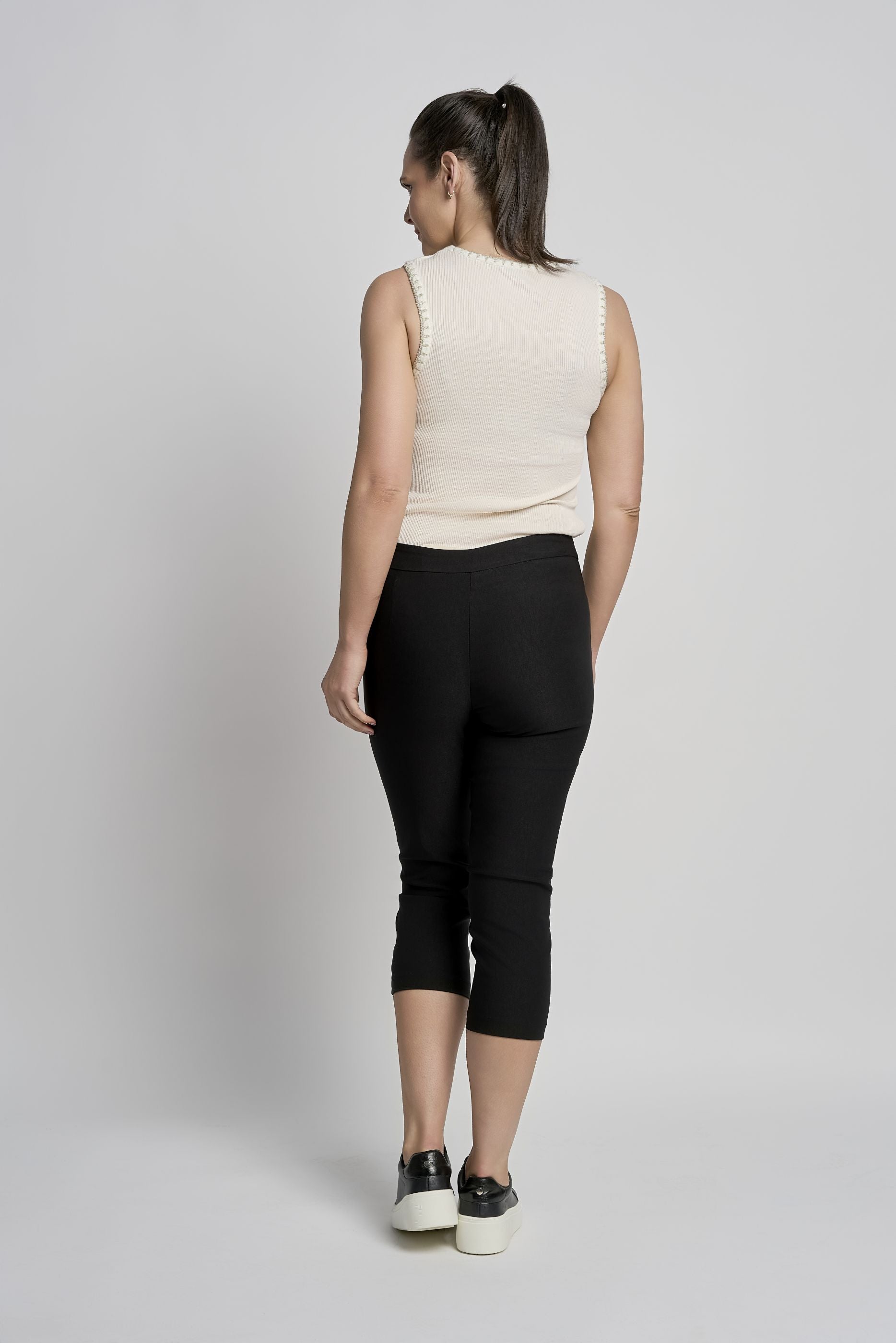 Pinns Figure Sculpting crop trousers with diamante Hem detail 408C 2026