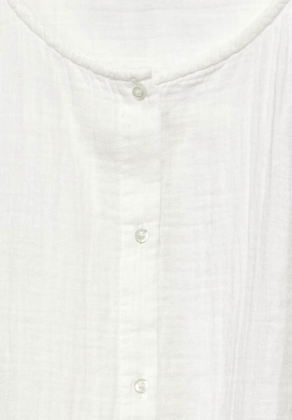 Street One Muslin Cotton Full button blouse in pink or White 44488