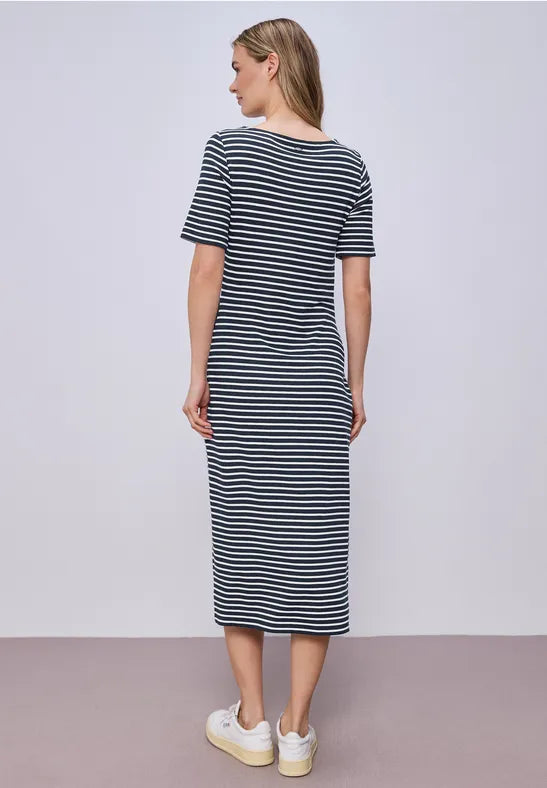 Street One Jersey Midi dress with side tie detail 144801