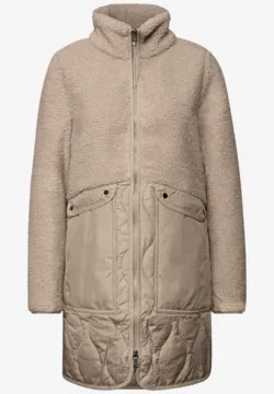 Street One Teddy coat with quilted bottom