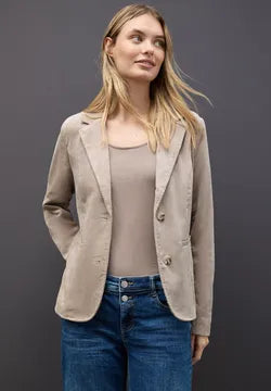 Street one Corduroy Blazer in Soft morning beige