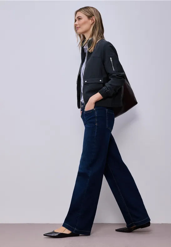 Street One lightweight utility Jacket in Navy 212946