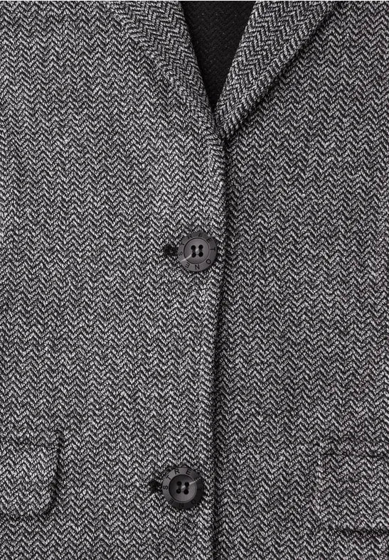 Street One Soft Blazer in Navy with lapel collar 213001