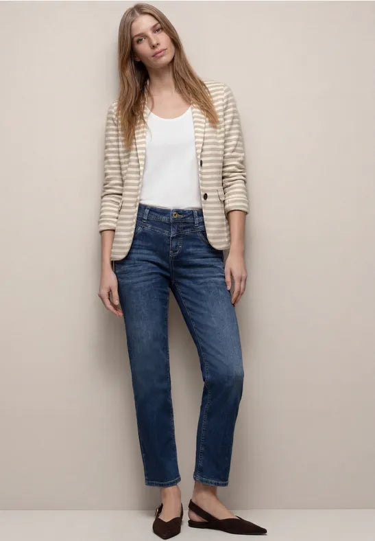 Street One Soft Blazer in Sand Stripe 213023