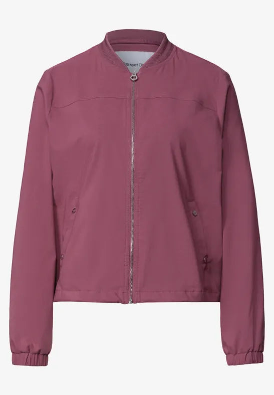 Street One Light Weight Jacket with zip Grape 213099