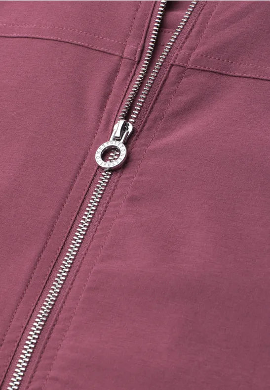 Street One Light Weight Jacket with zip Grape 213099