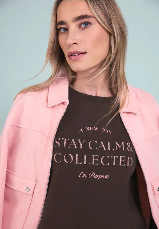 Street One Sweatshirt with drawstring 303760