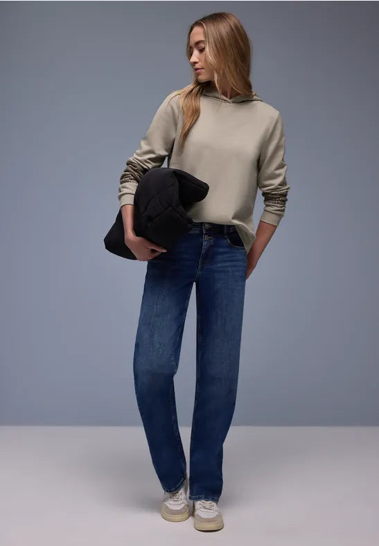 Street One Sweatshirt Hoody with Arm detail 303763