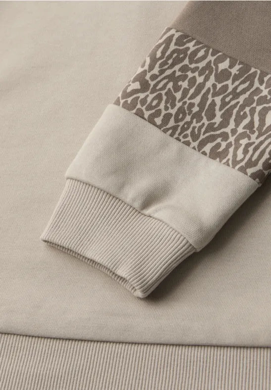 Street One Sweatshirt Hoody with Arm detail 303763