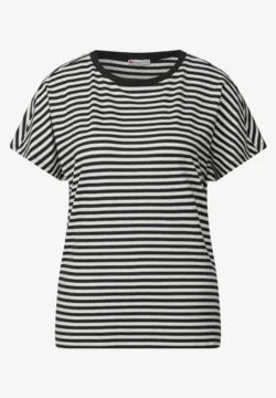 Street One Black and White stripe Top 323148