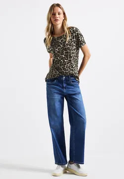 Street One Leopard Print t shirt 323345