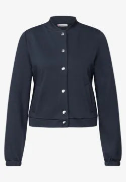 Street One lux short jacket in soft fabric navy 323727