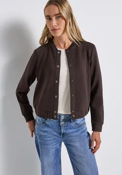 Street One Soft Jacket in Deep Roast Brown 323894