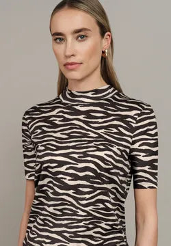 Street One Animal print turtle neck 324030