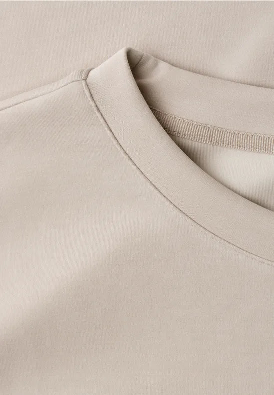 Street One Round neck top with lurex trim 325262