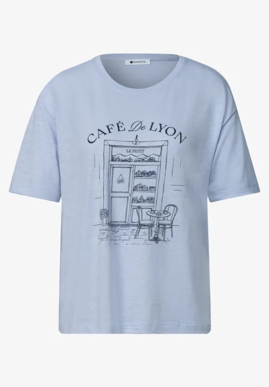 Street One Cotton T Shirt with front print 325627